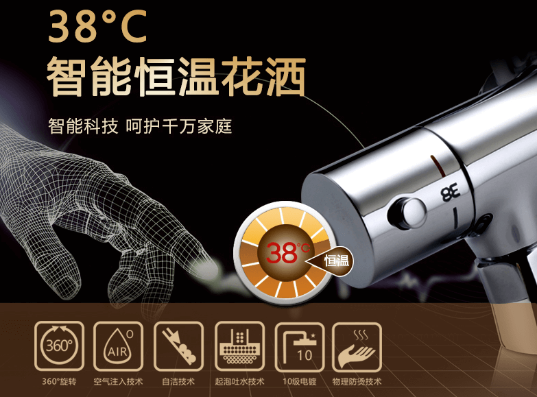 輝煌恒溫花灑：幸福如水，冷暖自知! 